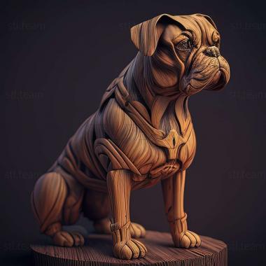 3D model Diesel dog famous animal (STL)